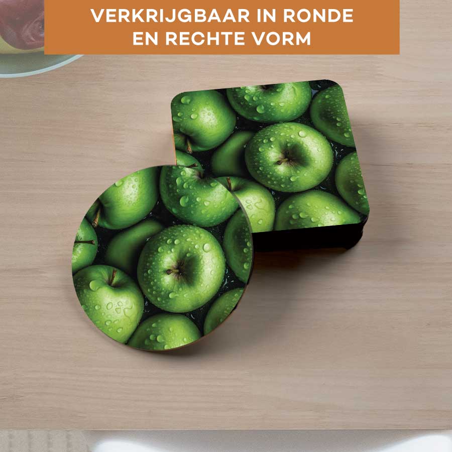 Onderzetter - Groene appels