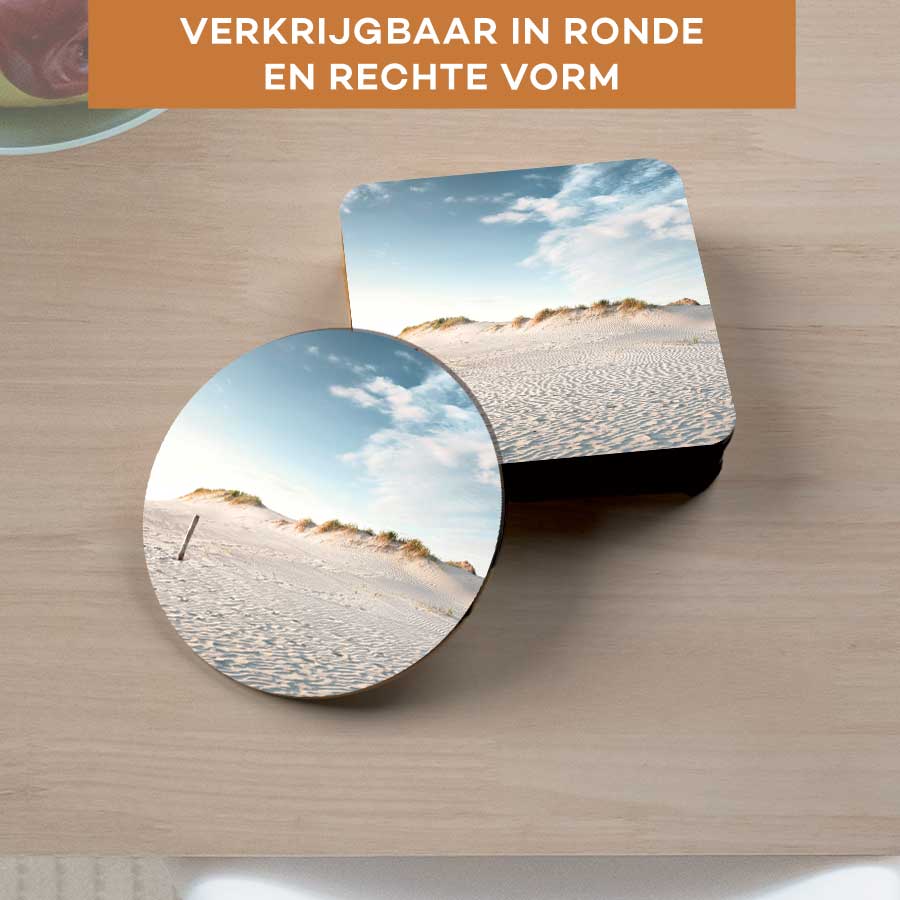 Onderzetter - Zandduin zonsondergang
