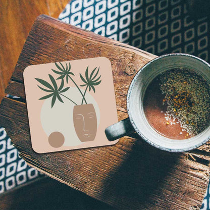 Onderzetter - Plant in vaas