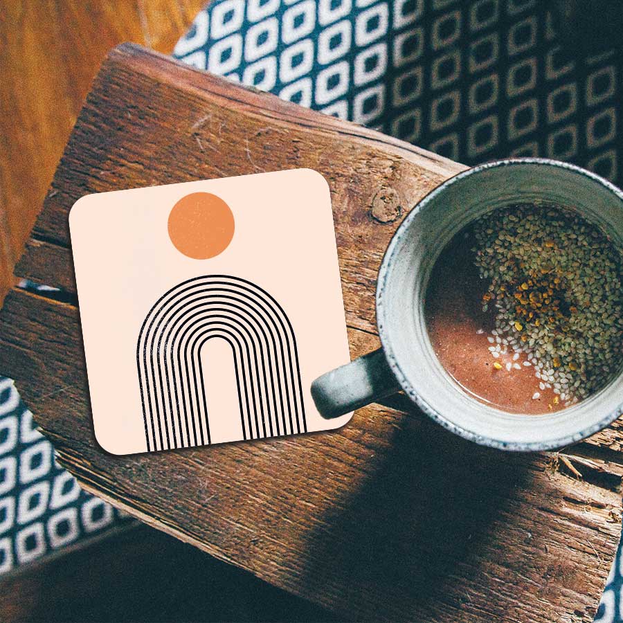 Onderzetter - Boho Regenboog