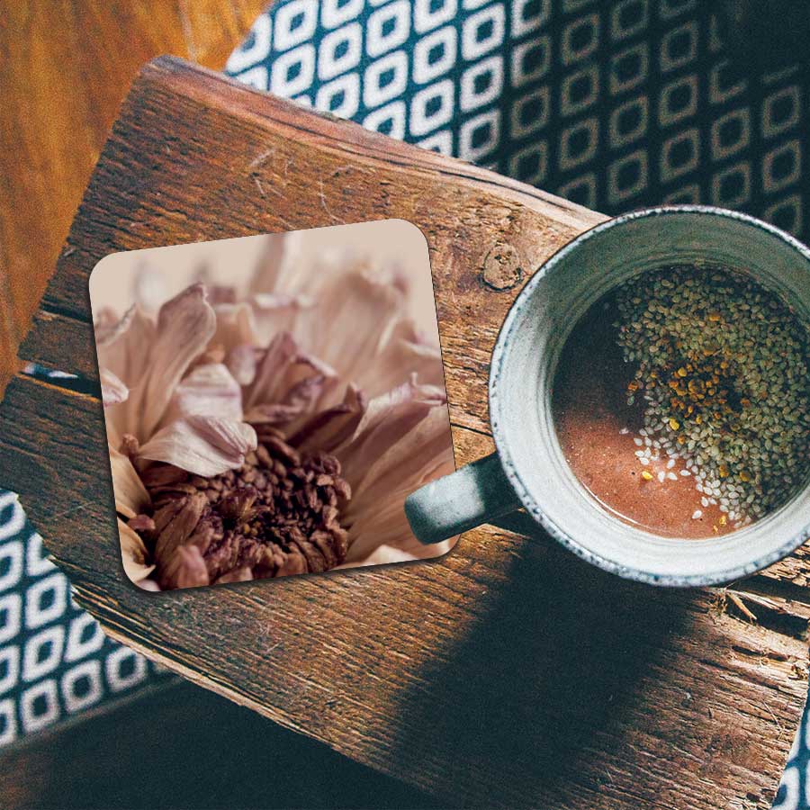 Onderzetter - Gedroogde chrysant