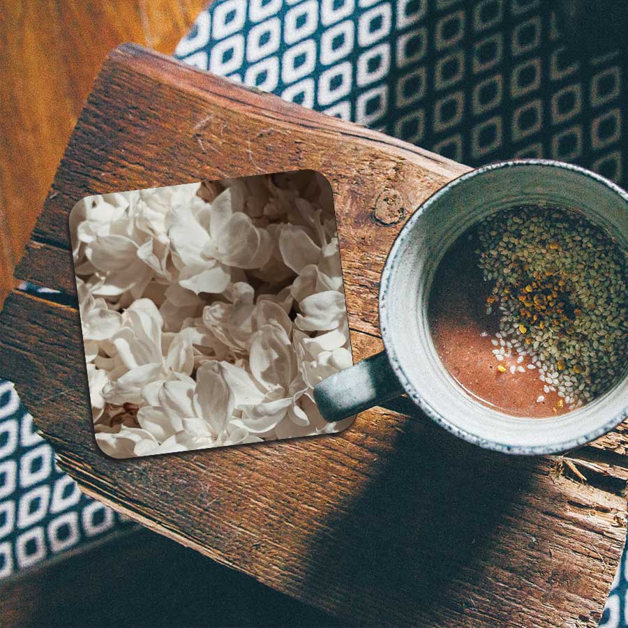 Onderzetter - Witte lila