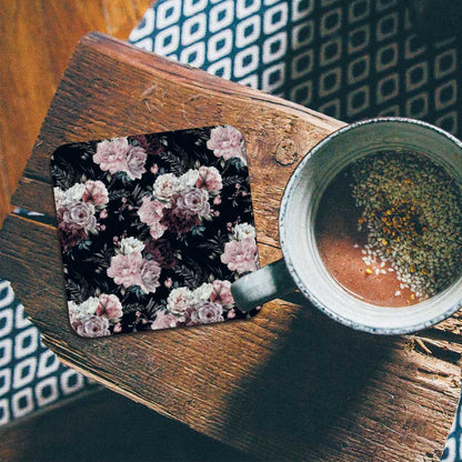 Onderzetter - Floral roze