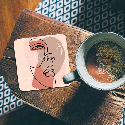 Onderzetter - Gezicht in balans