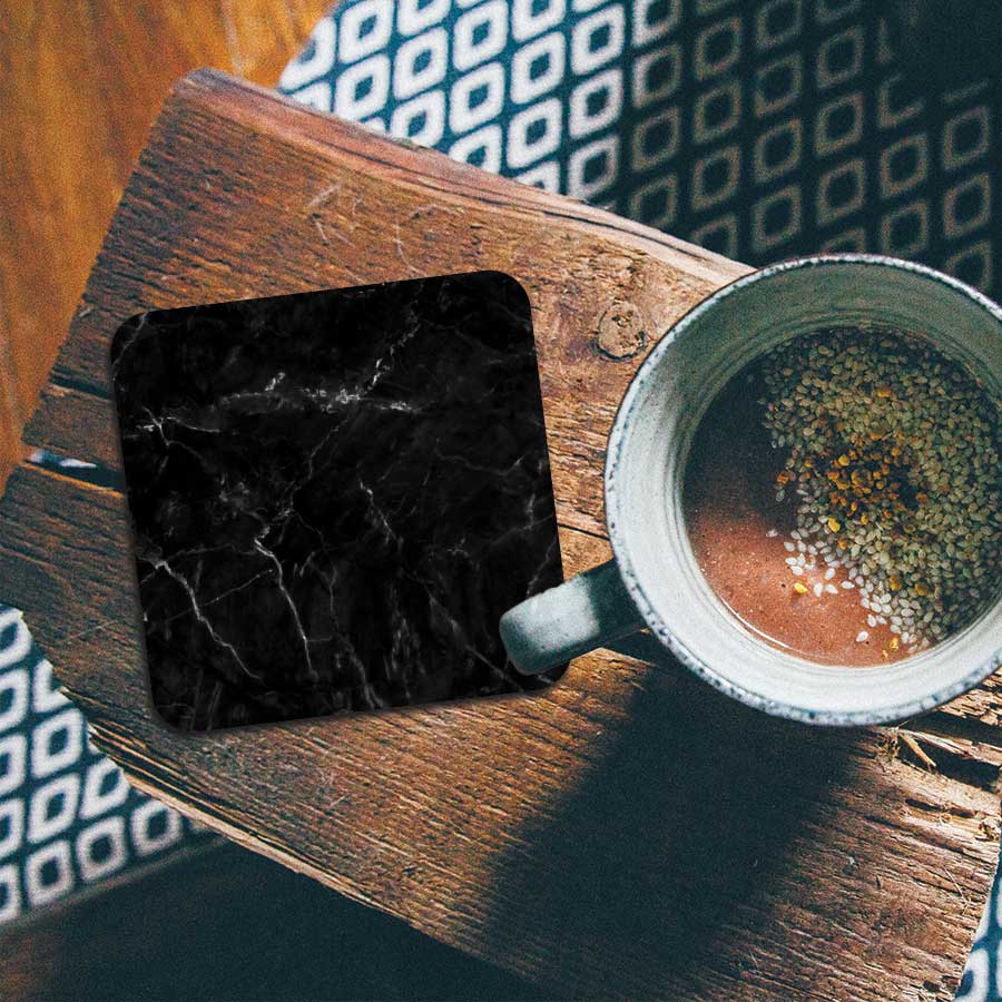 Onderzetter - Marmer Zwart