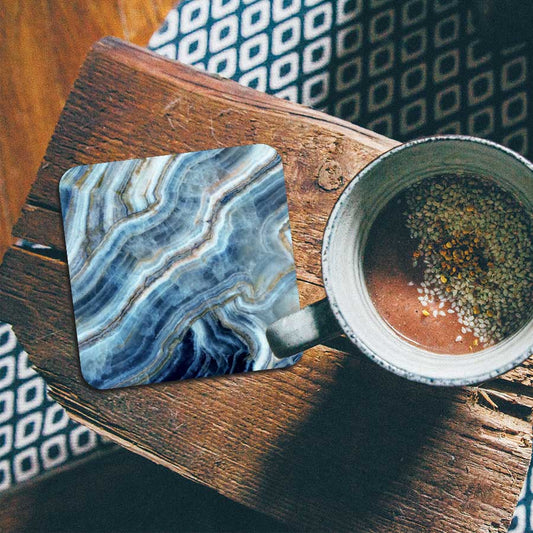 Onderzetter - Marmer natuurlijk blauw