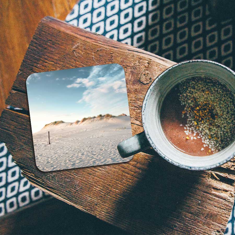 Onderzetter - Zandduin zonsondergang