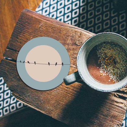 Onderzetter - Vogels op een draad