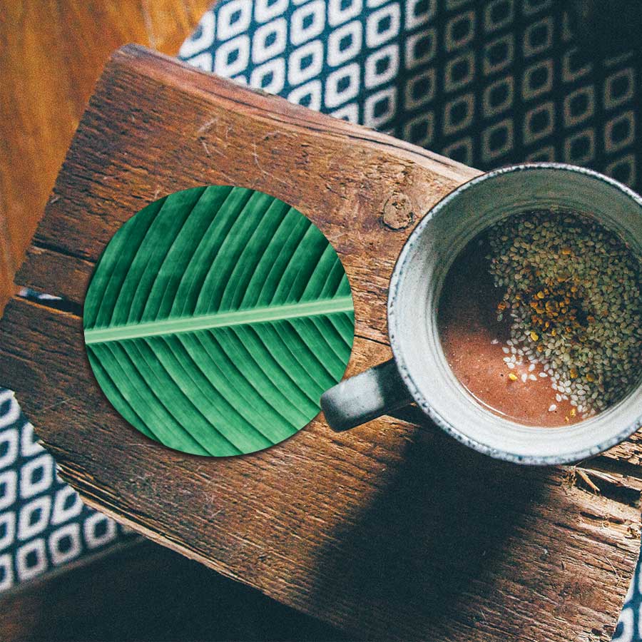 Onderzetter - Groen blad