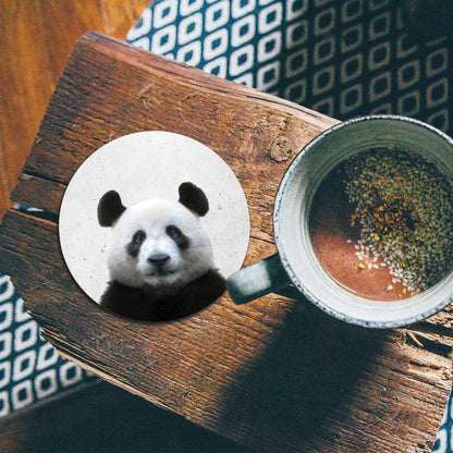 Onderzetter - Funny panda beton