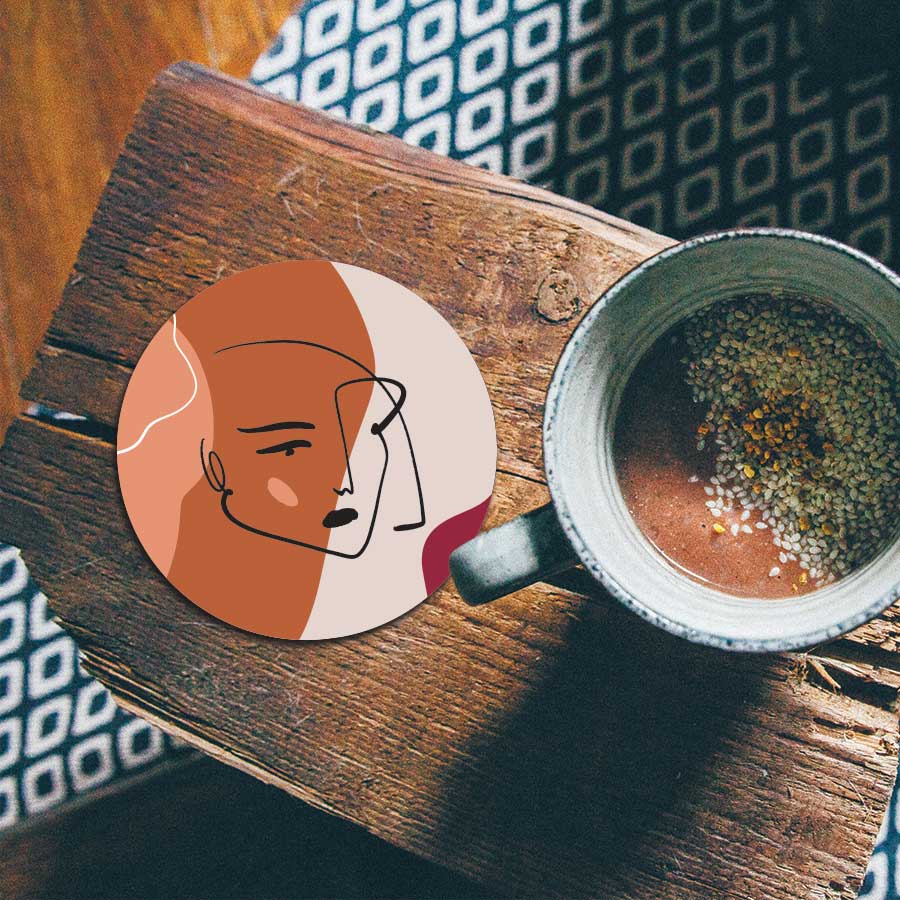 Onderzetter - Terracotta vrouw