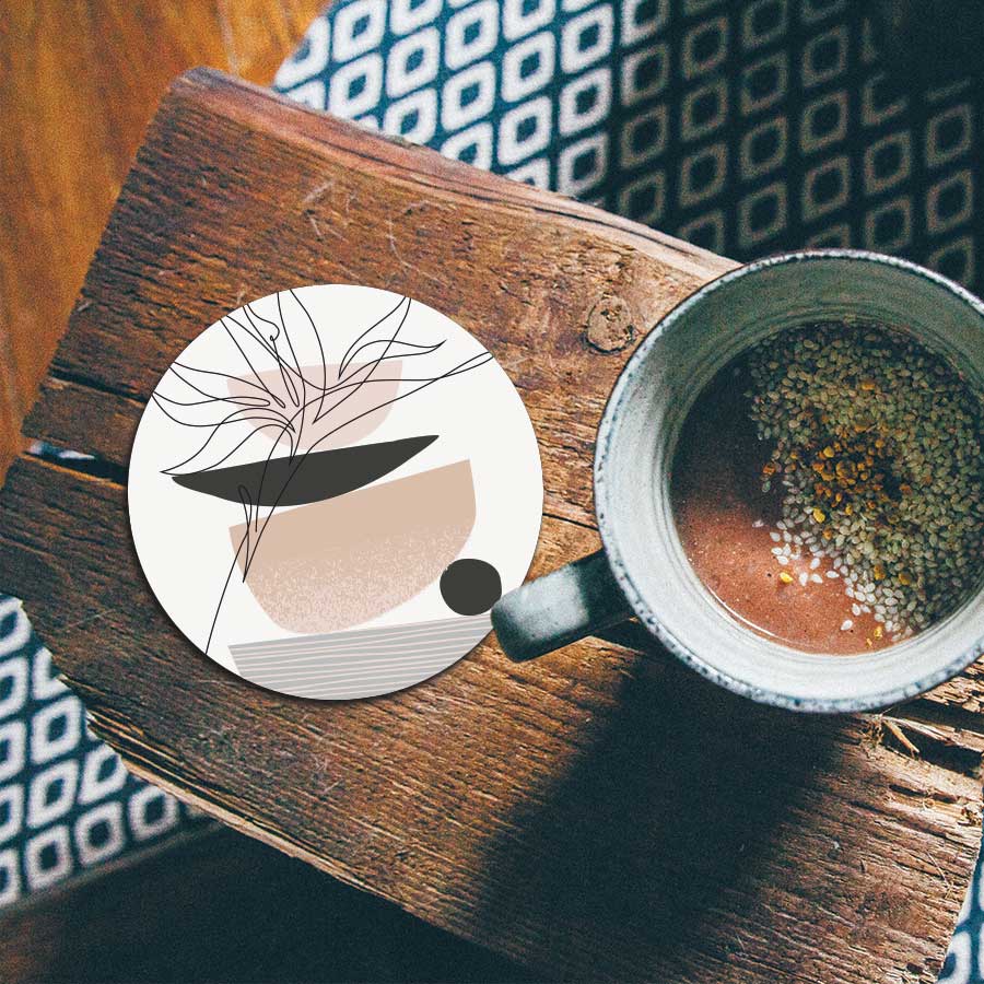 Onderzetter - Noordse bloem