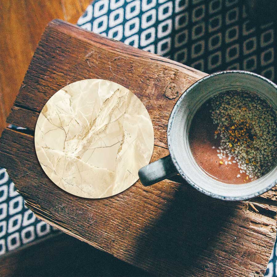 Onderzetter - Marmer Beige