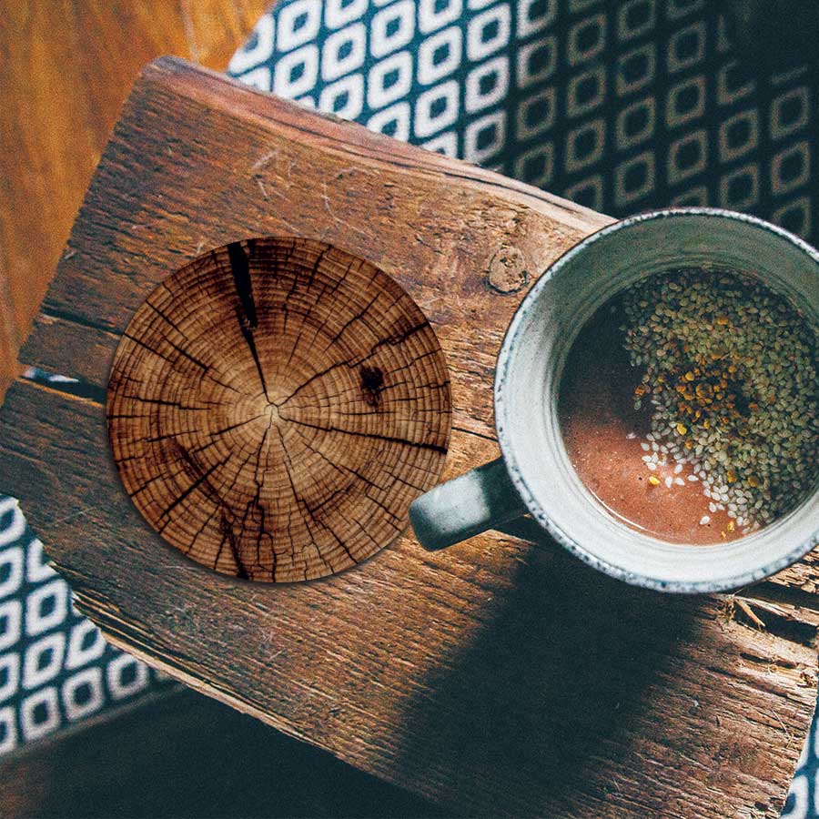 Onderzetter - Gekapte boom