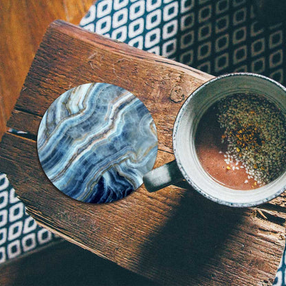 Onderzetter - Marmer natuurlijk blauw