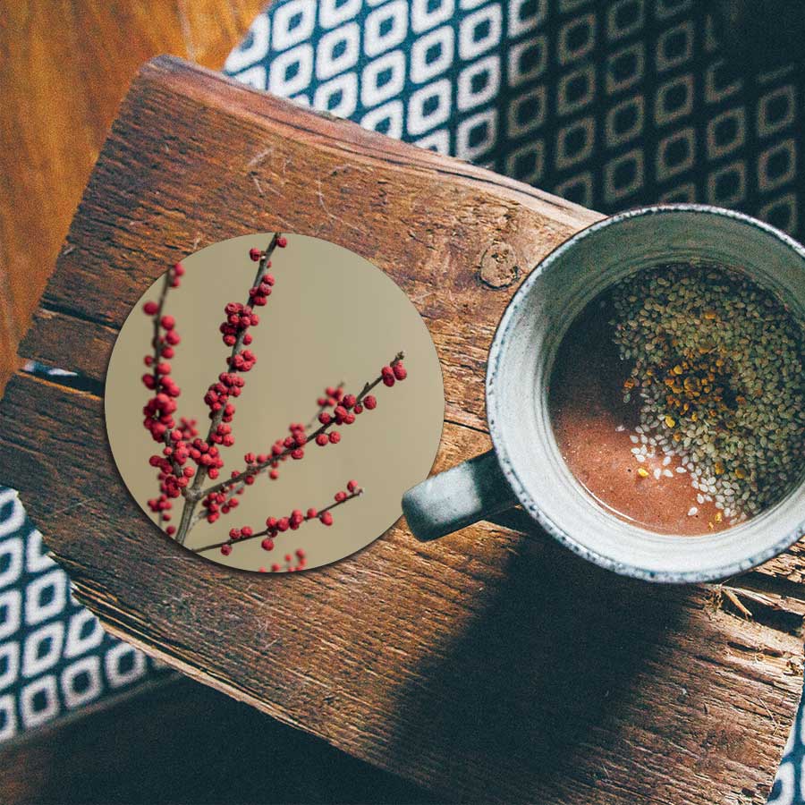 Onderzetter - Rode bessen