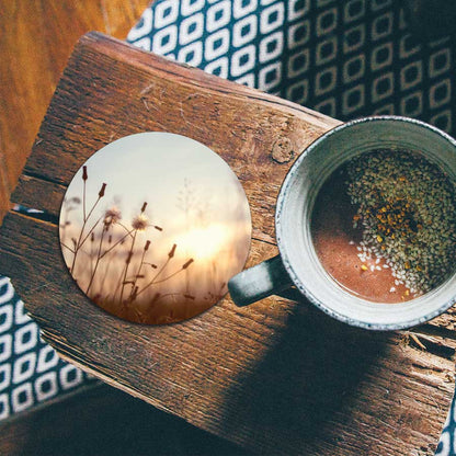 Onderzetter - Dandelion zonsondergang