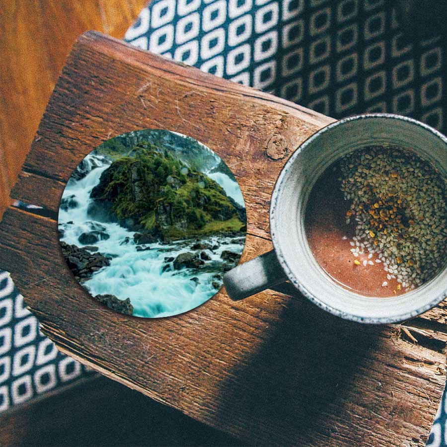 Onderzetter - Noordse waterval