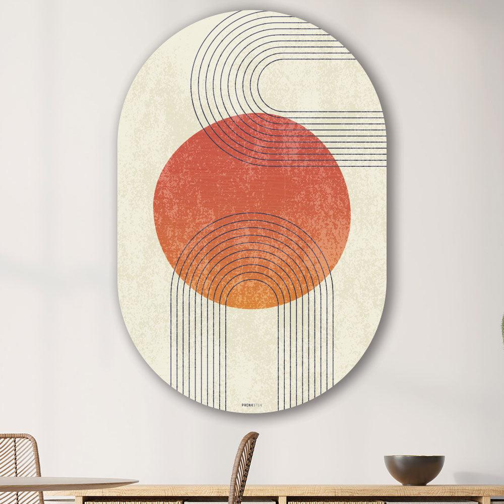 Muurovaal - Boho zomer - Aluminium