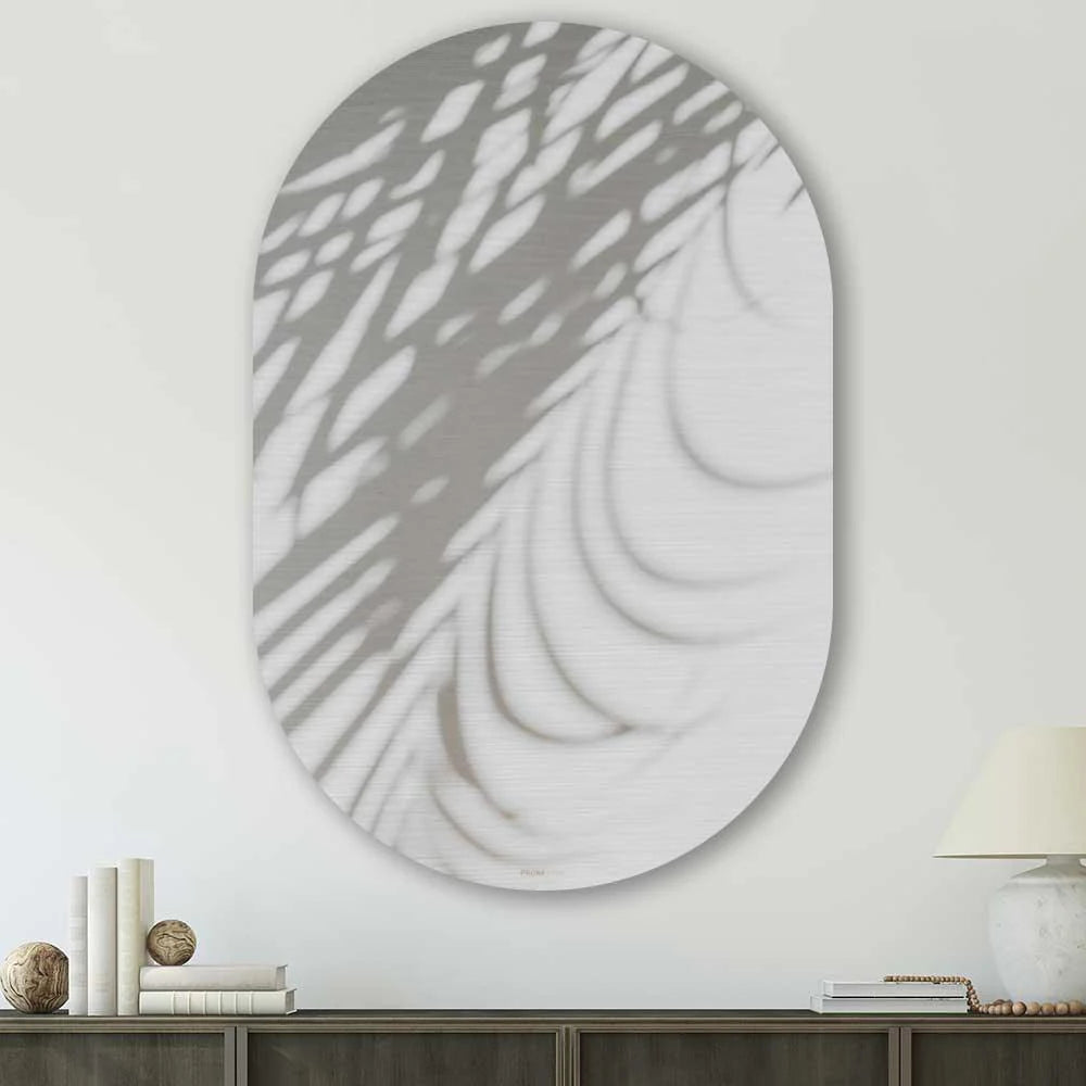 Muurovaal - Palmschaduw - Aluminium